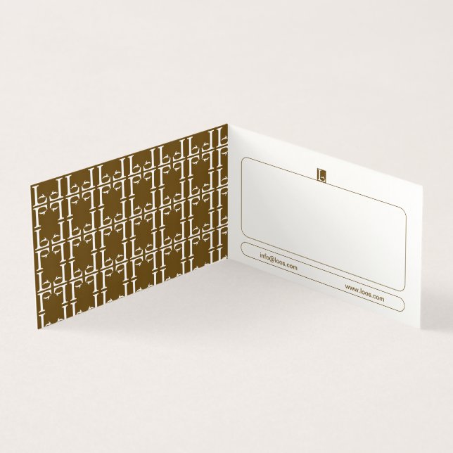 CARTÃO DE VISITA DE LOOS DOBRADOS (Interior)