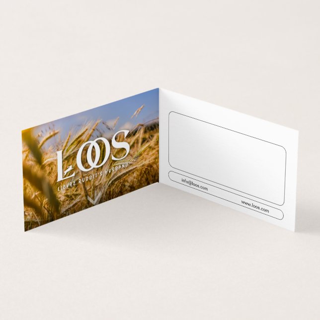 CARTÃO DE VISITA DE LOOS DOBRADOS (Interior)