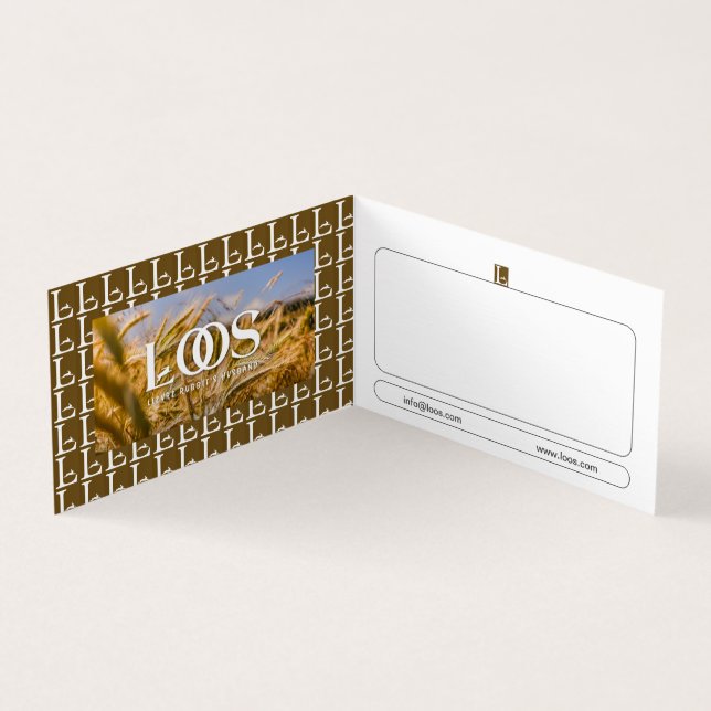 CARTÃO DE VISITA DE LOOS DOBRADOS (Interior)