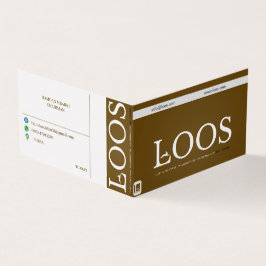 CARTÃO DE VISITA DE LOOS DOBRADOS