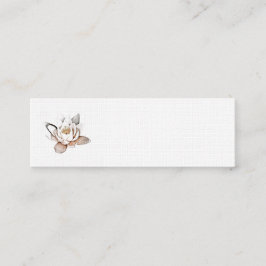 CARTÃO DE VISITA DE LOTUS BRANCO