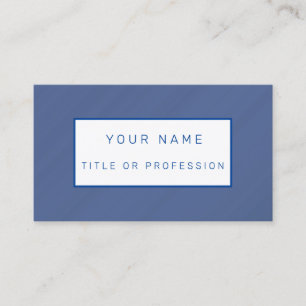 Cartão de visita de luxo azul