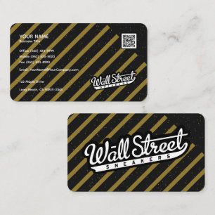 Cartão de visita de Luxo Preto com Sparkle e Str D