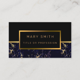 Cartão de visita de Luxury Elegante Marble