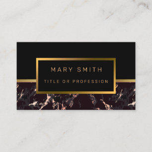 Cartão de visita de Luxury Elegante Marble