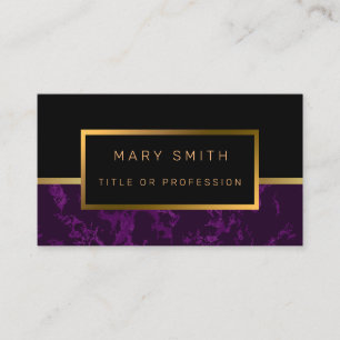 Cartão de visita de Luxury Elegante Marble