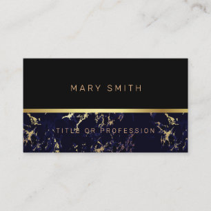 Cartão de visita de Luxury Elegante Marble