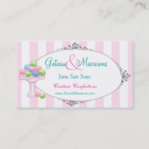 Cartão de visita de Macarons