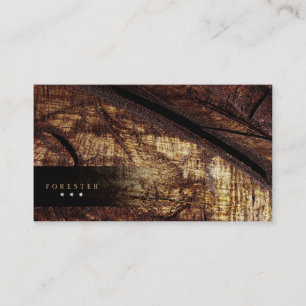 Cartão de visita de madeira da natureza da árvor