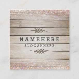 Cartão de visita de madeira escuro moderno do