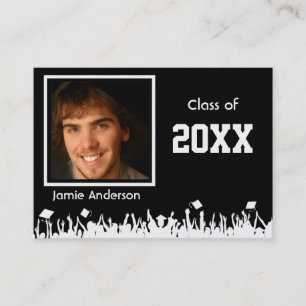 Cartão de visita de mais velho com suas fotos