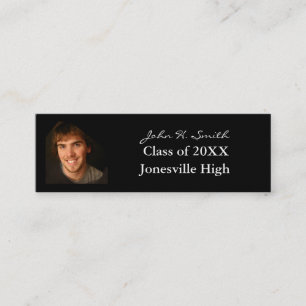 Cartão de visita de mais velho com suas fotos