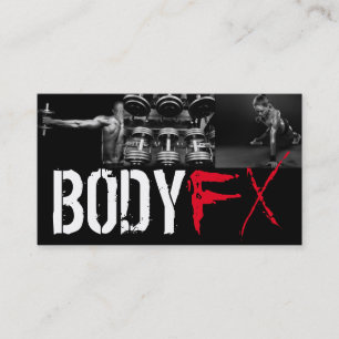 Cartão de visita de Malhação do Gym para Treinador