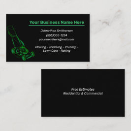 Cartão de visita de manutenção de varejo