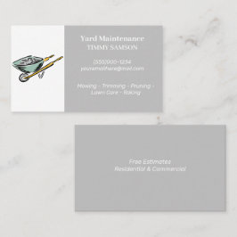 Cartão de visita de Manutenção do Paisagismo