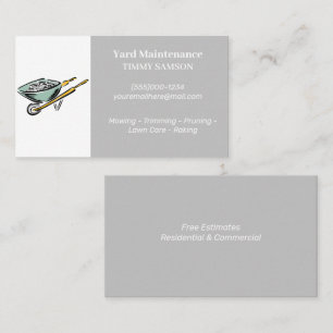 Cartão de visita de Manutenção do Paisagismo