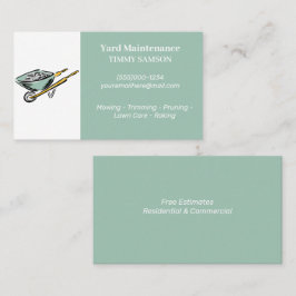 Cartão de visita de Manutenção do Paisagismo