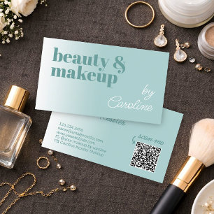 Cartão de Visita de Maquiadora Profissional Elegan