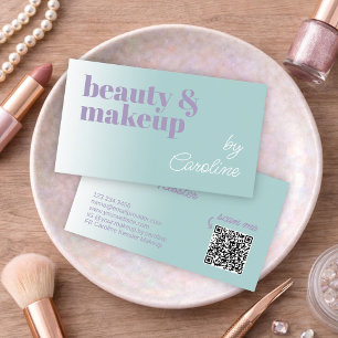 Cartão de Visita de Maquiadora Profissional Elegan