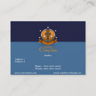 Cartão de visita de marinheiro