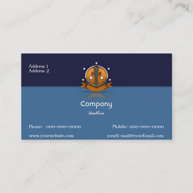 Cartão de visita de marinheiro (Frente)