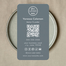 Cartão de visita de Marinho de tendências mínimo p