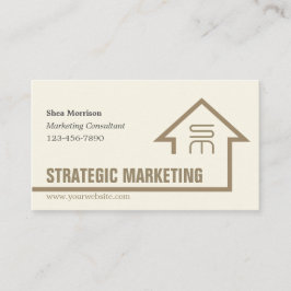 Cartão de visita de Marketing estratégico