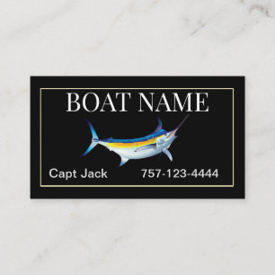 Cartão de visita de Marlin Azul