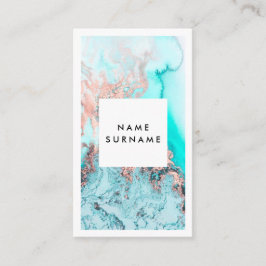 Cartão de visita de mármore do vertical da