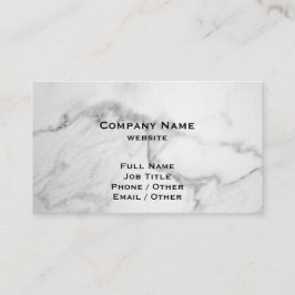Cartão de visita de mármore elegante
