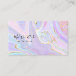 cartão de visita de mármore fluido