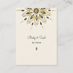 Cartão de visita de Massagem de Yoga Moderna