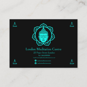 Cartão de visita de Meditação Budista