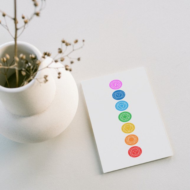 Cartão de visita de Meditação Chakras (Criador carregado)