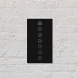 Cartão de visita de Meditação White Chakras