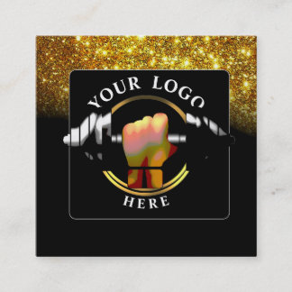 Cartão de visita de Mídia Social Dourada do Formad