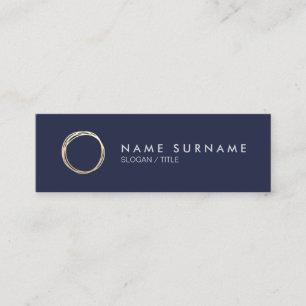Cartão de visita de MidnightBlue do círculo