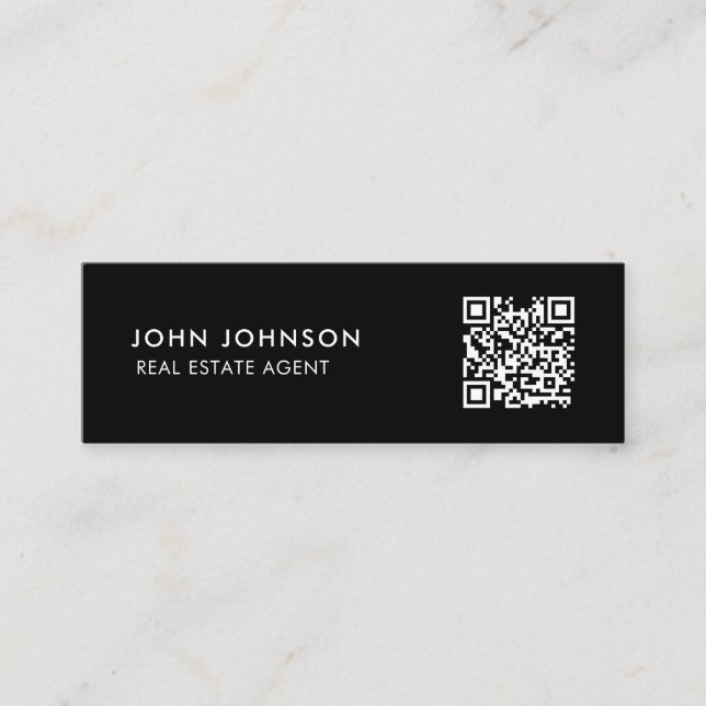 Cartão de visita de Mini Código QR (Frente)