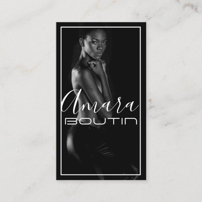 Cartão de visita de modelo (Frente)