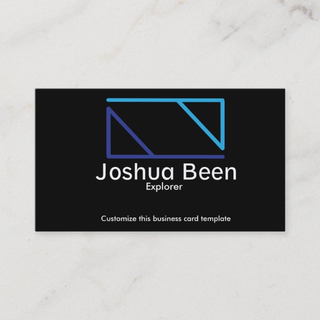 Cartão de visita de Modelo de logotipo simples (Frente)