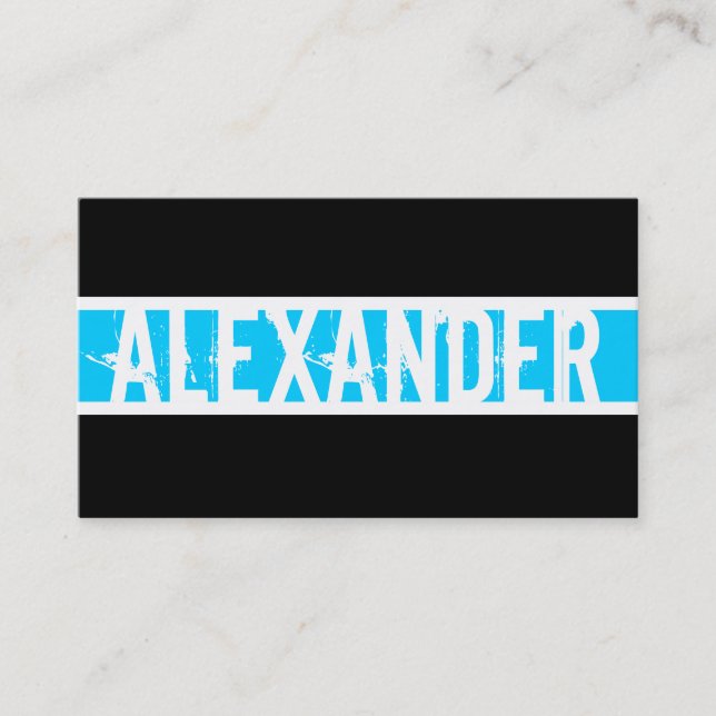 Cartão de visita de Monograma Moderno (Frente)