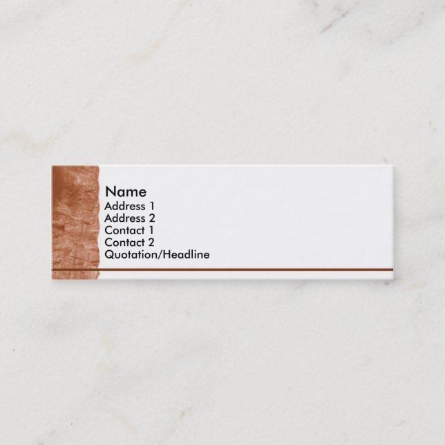 Cartão de visita de montanha (Frente)