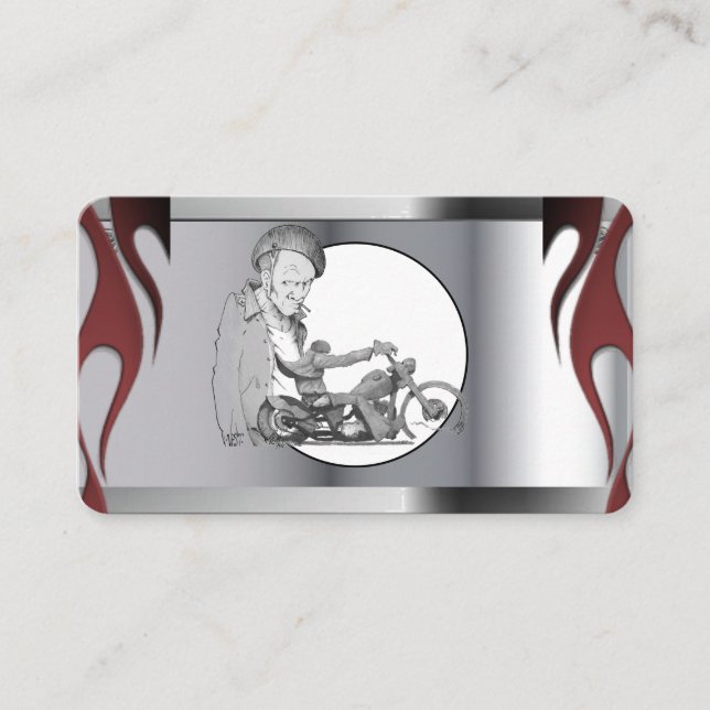 Cartão de visita de motocicleta (Frente)