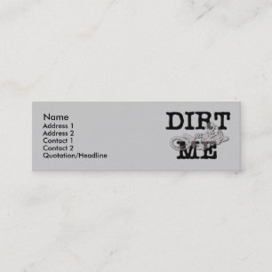 Cartão de visita de motocross Dirt Me