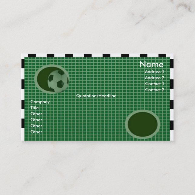 Cartão de visita de Muro de Meta (Frente)