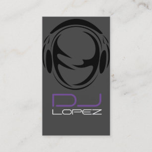 Cartão de Visita de Música de DJ Legal