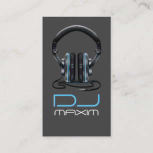 Cartão de Visita de Música de DJ Legal