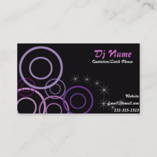 Cartão de visita de música Dj Nice