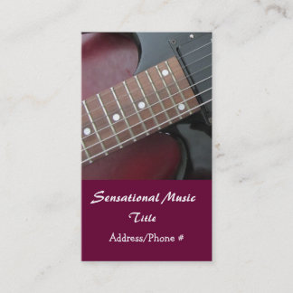Cartão de Visita de Música Sensacional de Guitarra