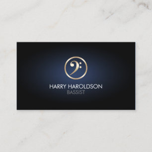 Cartão de visita de músico guitarrista do Baid Bas